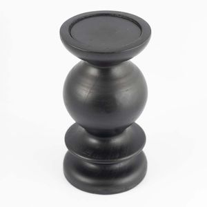 Candelabro Expressions 10X10X20Cm Negro Ceramica Gso_1249