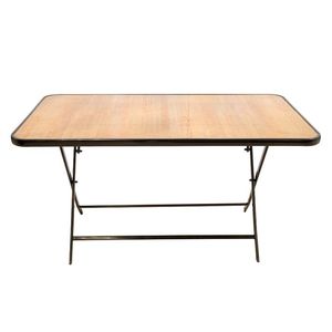 Mesa Exterior Home Deco Factory 180X74X74Cm Cafe Metal Hdo7290