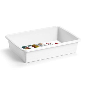 Bandeja Plasticforte 26X6Cm Blanco Plastico 11180