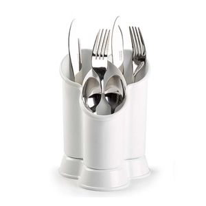 Escurridor Plasticforte Cubiertos 14X18X13Cm Blanco Plastico 1195