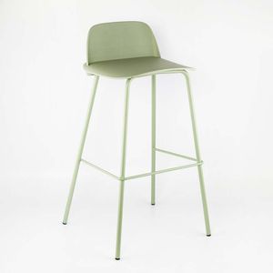 Silla Bar Expressions Fija 46X90X48Cm Verde Polipropileno Metal M