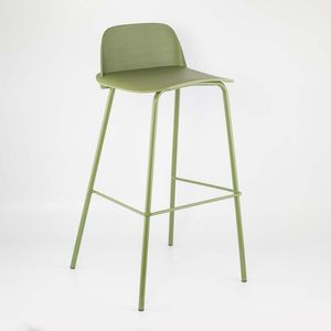 Silla Bar Expressions Fija 46X90X48Cm Verde Polipropileno Metal M