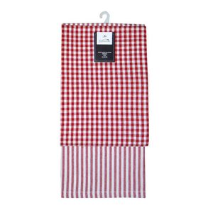 Pano Cocina Expressions Set 46X66Cm Rojo 2 Ud Algodon Dt 1331/32C
