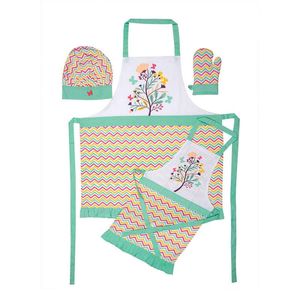 Delantal Expressions Set 4 Ud 60X80Cm Multicolor Algodon Se Om _