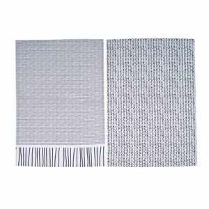 Pano Cocina Expressions Set 45X65Cm Blanco 2 Ud Algodon Se Om