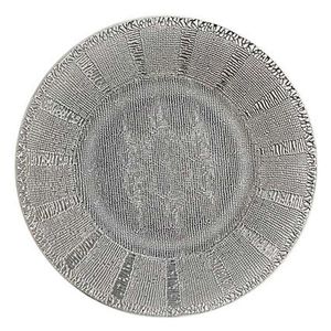 Portaplato Deco Concepts 33X33X2Cm Plateado Poliresina 413-060