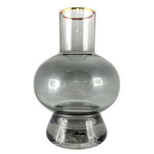 Florero Decorativo Concepts Gris Vidrio 413-230001