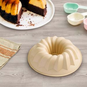 Molde Torta Redondo Expressions 21X21X6Cm Beige Silicona D600Kb