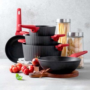 Bateria Bergner Camden Rojo 8 Ud Aluminio Bf248Pr