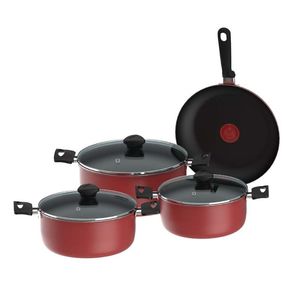 Bateria Imusa Rojo 7 Pz Aluminio 5861032993