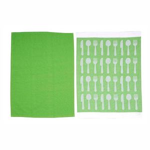 Pano Cocina Expressions Set 45X65Cm Verde 2 Ud Algodon Se Om _ 19