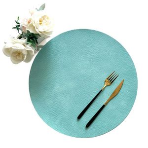 Individual Expressions Set 38X38Cm Azul 4 Ud Cuero Sintetico Mapv