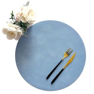 Individual Expressions Set 38X38Cm Azul 4 Ud Cuero Sintetico Mapv