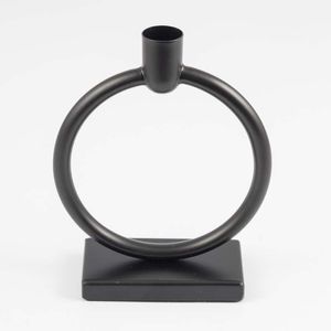 Candelabro Expressions 13X20X3Cm Negro Metal 17729