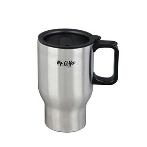 Mug Viajero Mr Coffee Plateado 16 Oz Ceramica 72793.02