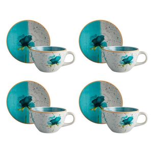 Set Te Corona Armonia Surtido 249 Ml 8 Pz Ceramica Sl190G0301