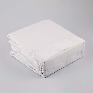 Juego De Sabana Expressions Doble 190X140Cm Blanco 100% Algodon