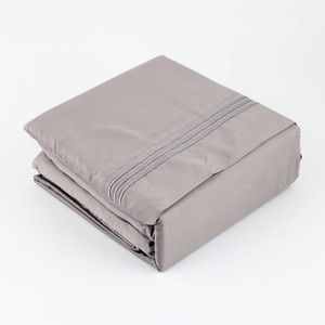 Juego De Sabana Expressions Queen 190X160Cm Gris Claro 100% Algo