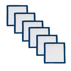 Servilletas Expressions Flora 45X45Cm Blanco Algodon Se_Sld003