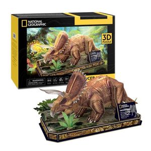 Rompecabezas Cubic Fun Triceraptos 3D Cm Ecologico Cf1052