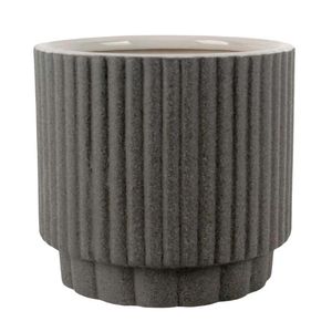 Florero Concepts Boho 11X11X11Cm Gris Ceramica 442-071411