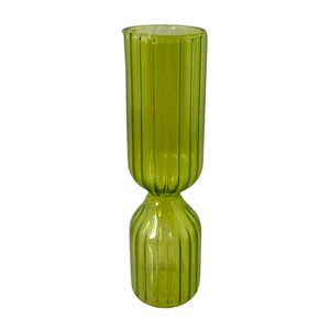 Florero Concepts Boho 4X14X4Cm Verde Vidrio 455-351013