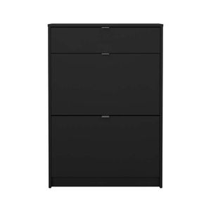 Zapatero Tvilum Shoes 70X101X24Cm Negro Aglomerado 59011Gmgm