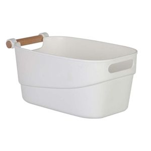 Canasta Expressions Perla 40X21X18Cm Blanco Plastico Tg55311