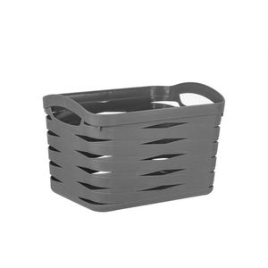 Canasta Expressions Ribbon 26X17X16Cm Gris Plastico Tg51758