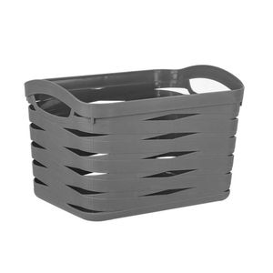 Canasta Expressions Ribbon 31X21X20Cm Gris Plastico Tg51759