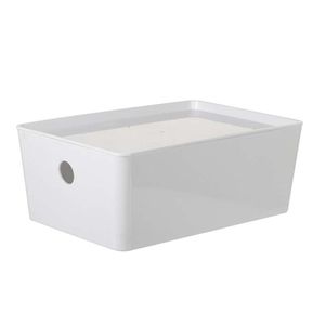 Caja Expressions Rectã_x0083_Â_x0081_Ngulo 26X18X10Cm Blanco 3.8 Lt Plast