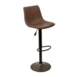 Silla Bar Expressions Ajustable 42X109X35Cm Cafe Cuero Sintetico