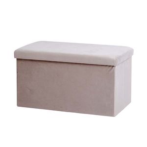 Puff Expressions Plegable 40X71X40Cm Gris Tela Ge10E00080