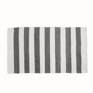 Tapete Expressions Outdoor Stripes 126X75Cm Gris 100% Polietileno