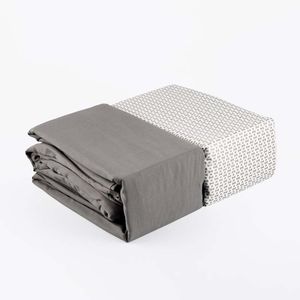 Juego Sabanas Expressions Set Basic Doble Gris 100% Poliester Ss2