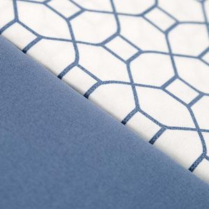 Juego Sabanas Expressions Set Basic Doble Azul 100% Poliester Ss2