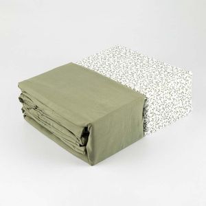 Juego Sabanas Expressions Set Basic Queen Verde 100% Poliester Ss