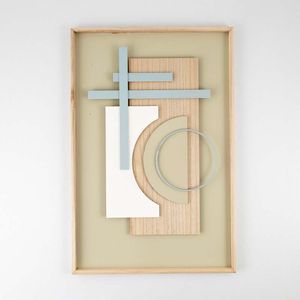 Cuadro Concepts Crystal Blue 50X50Cm Mdf 454-191084