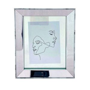 Portaretrato Concepts Crystal Blue 20X2Cm Plateado Polipropileno