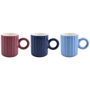 Mug Taza Expressions Multicolor 370 Ml 3 Ud Porcelana 93F-020-14