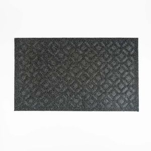 Tapete Dib Entrada Aarhus 75X45Cm Negro 70% Poliester 30% Pvc