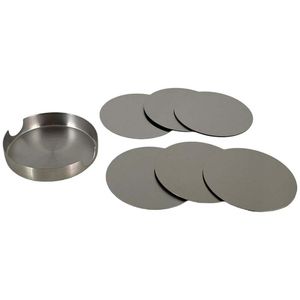 Portavasos Concepts 10X2Cm Plateado 7 Pz Acero Inoxidable 567-41