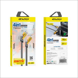 Cable 4En1 Awei Carga Rapida 65 W 27 W Cl-226