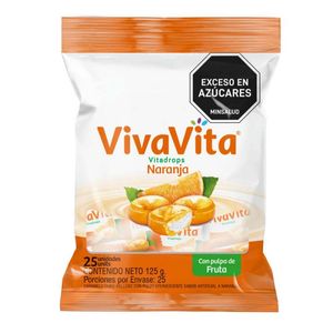 Caramelo Vivavita Vitadrops 125 Gr Naranja 07831