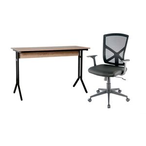 Escritorio + Silla Expressions 120X76X48Cm Natural Aglomerado Ge