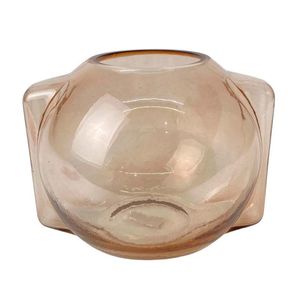 Florero Globo Concepts Sweet Mocca 15X14X15Cm Marron Vidrio 41