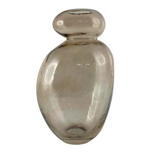 Florero Gota Concepts Sweet Mocca 11X23X11Cm Gris Vidrio 412-8