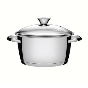 Olla Tramontina 20 Cm Gris Plata 3.1 Lt Acero Inoxidable 6265402