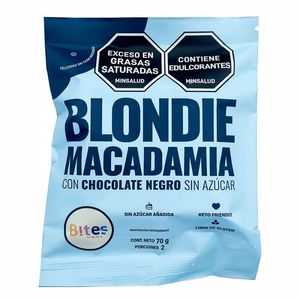 Blondie Bites Macadamia Negro 70 Gr Chocolate 9690