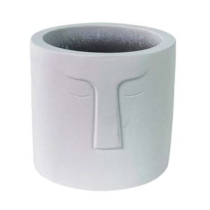 Matera Concepts Cara Monocromia 10X9X10Cm Blanco Cemento 439-3579